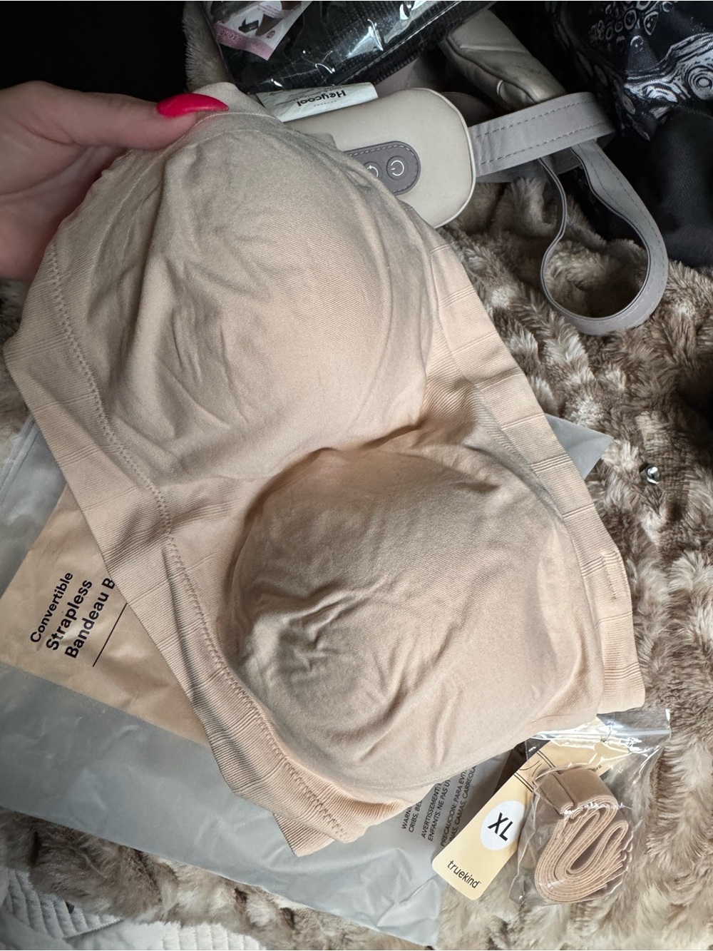 Bandeau Bra - Cream Bandeau